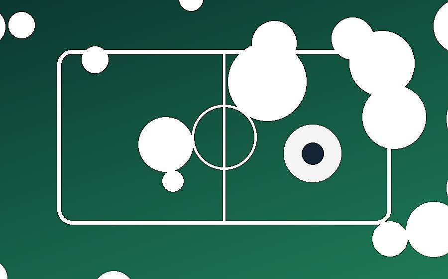 Campo sportivo stilizzato per eventi live