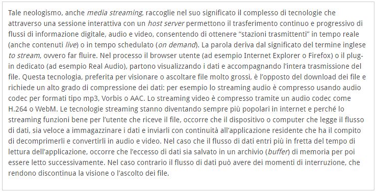 streaming