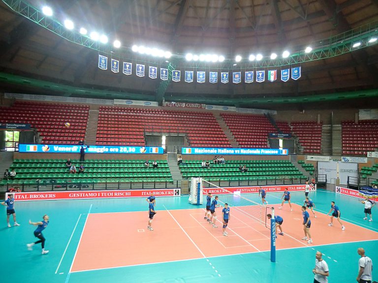 Nazionale italiana di pallavolo maschile in collegiale a Cuneo