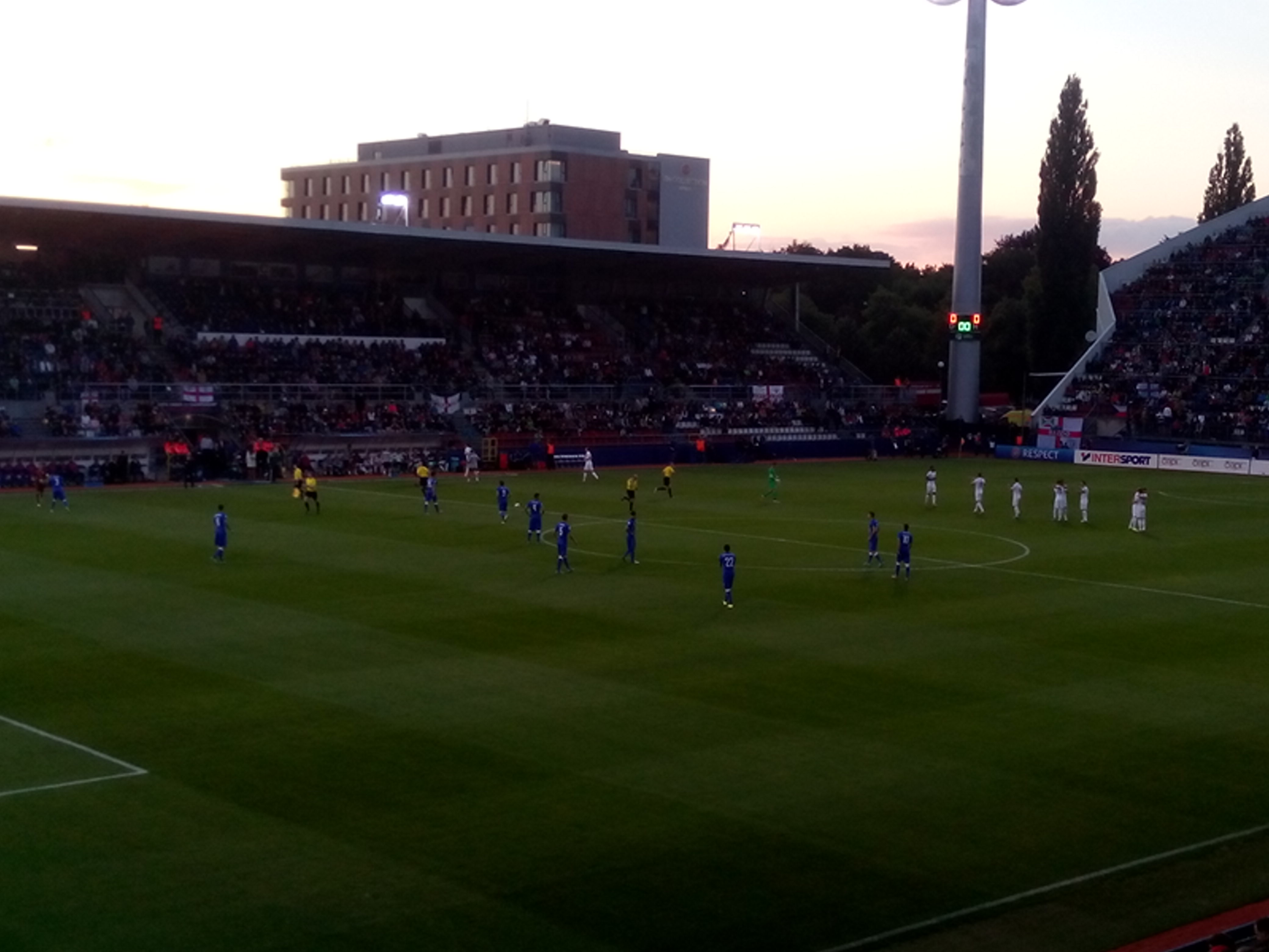 Italia Under 21 in campo durante una partita degli Europei 2015