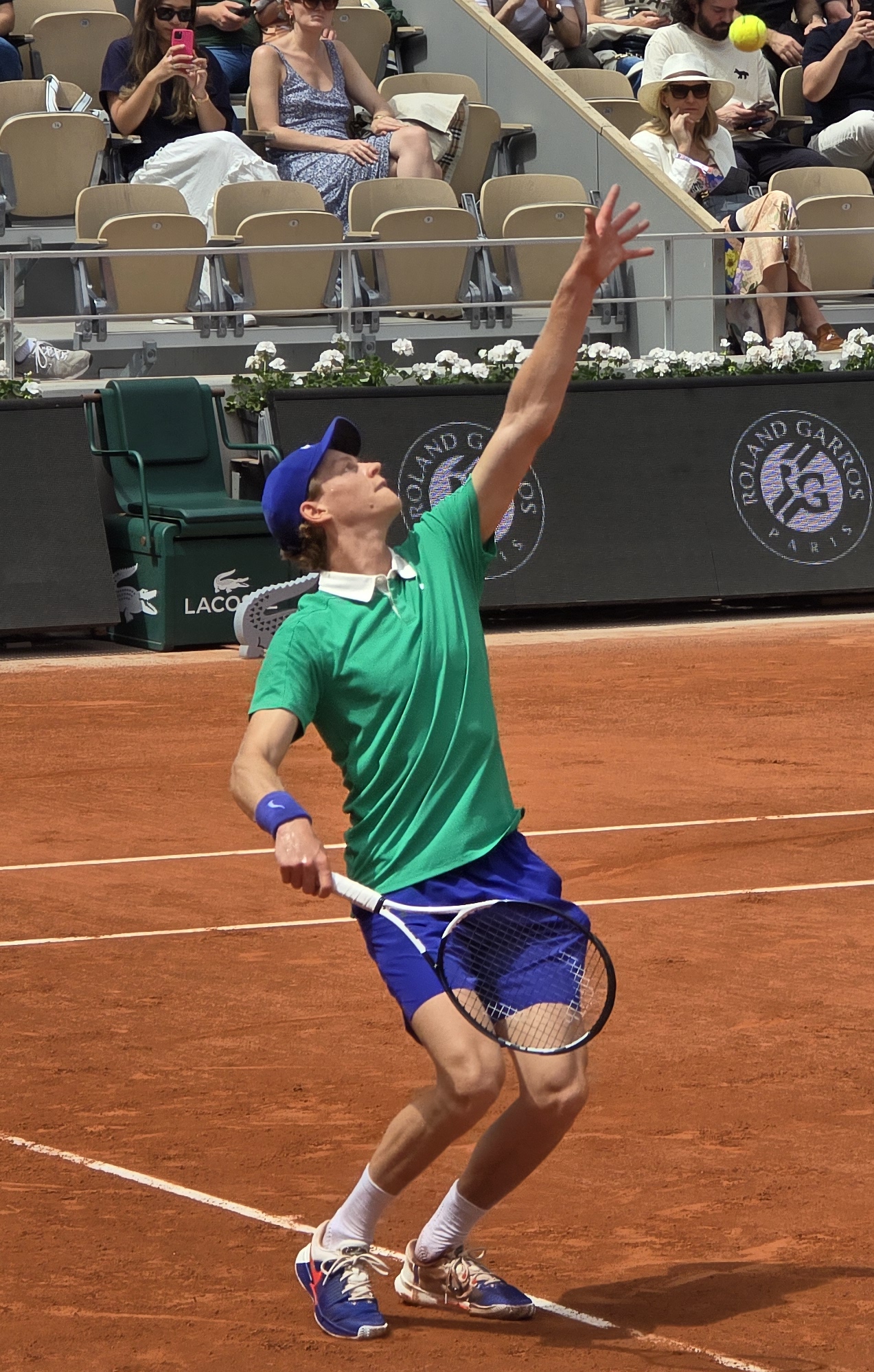 Jannik Sinner al Roland Garros
