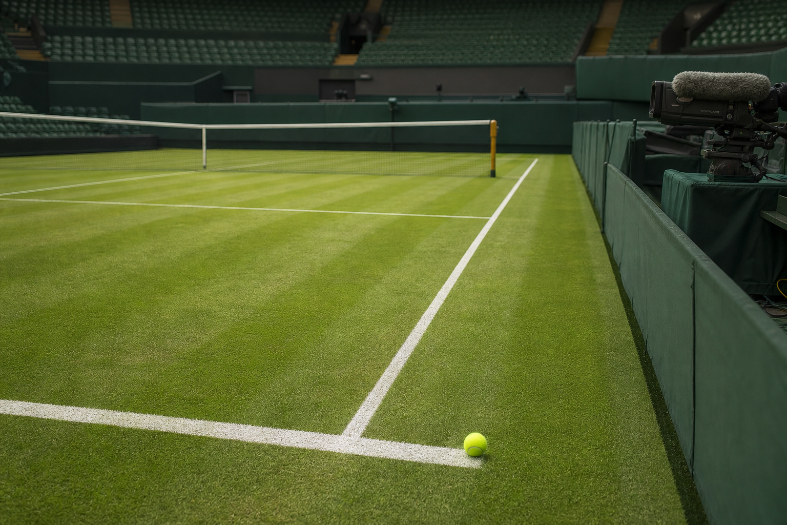 Campo in erba e telecamera per Wimbledon 2026 in TV e streaming