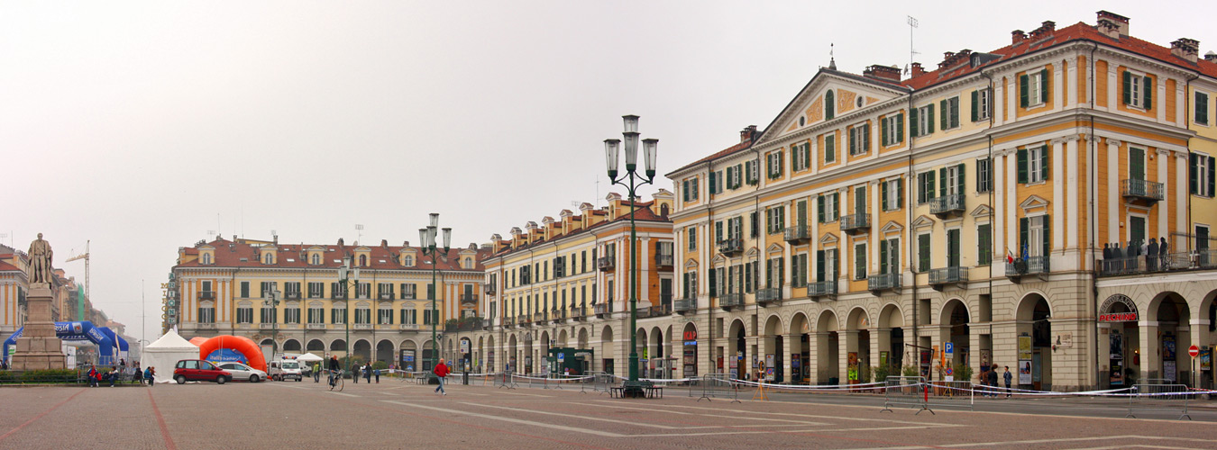 Piazza Galimberti a Cuneo, arrivo dei Campionati Italiani ciclismo 2026