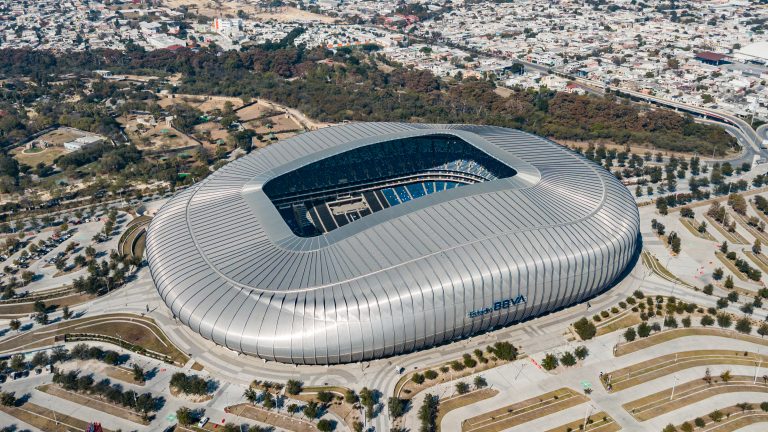 Veduta aerea del Monterrey Stadium, sede dei Mondiali 2026