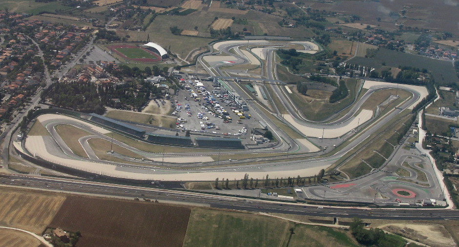 Veduta aerea del Misano World Circuit Marco Simoncelli