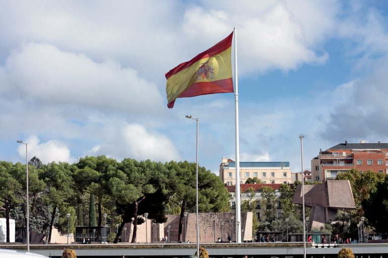 Plaza de Colón a Madrid, dove era previsto il maxischermo per Spagna-Arabia Saudita