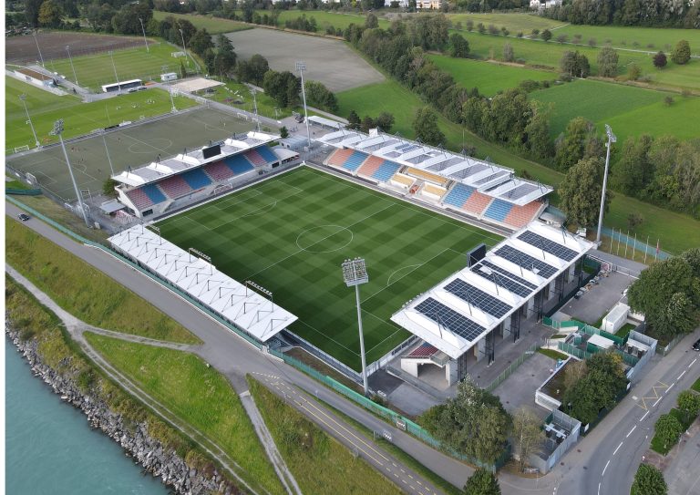 Rheinpark Stadion a Vaduz, sede di Liechtenstein-Cipro