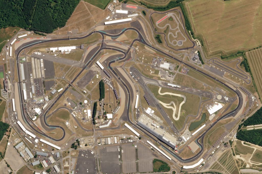Veduta aerea del circuito di Silverstone