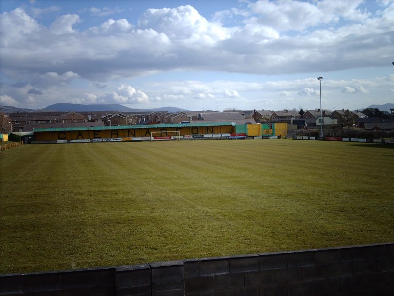 The Oval di Caernarfon sede di Croazia-Italia Under 19