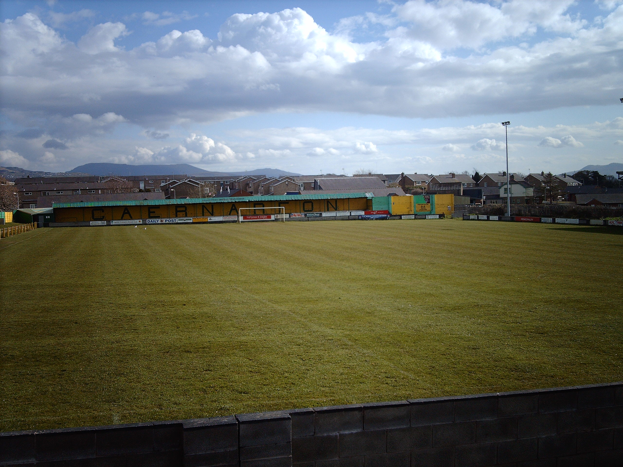 The Oval di Caernarfon sede di Croazia-Italia Under 19