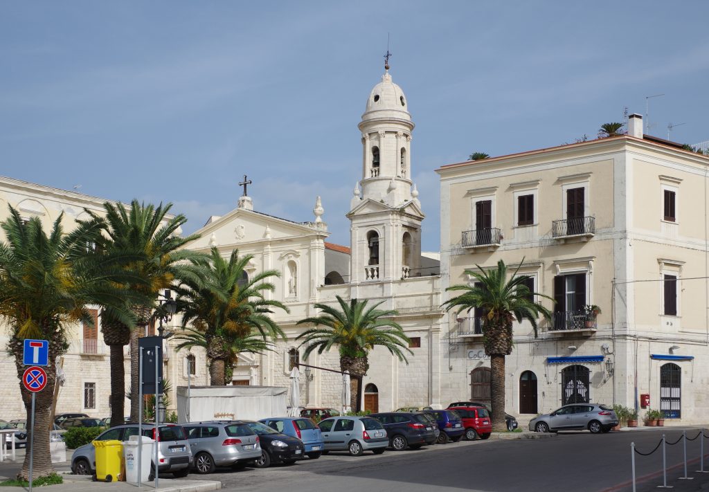 Piazza Quercia a Trani, sede delle registrazioni di TIM Battiti Live 2026