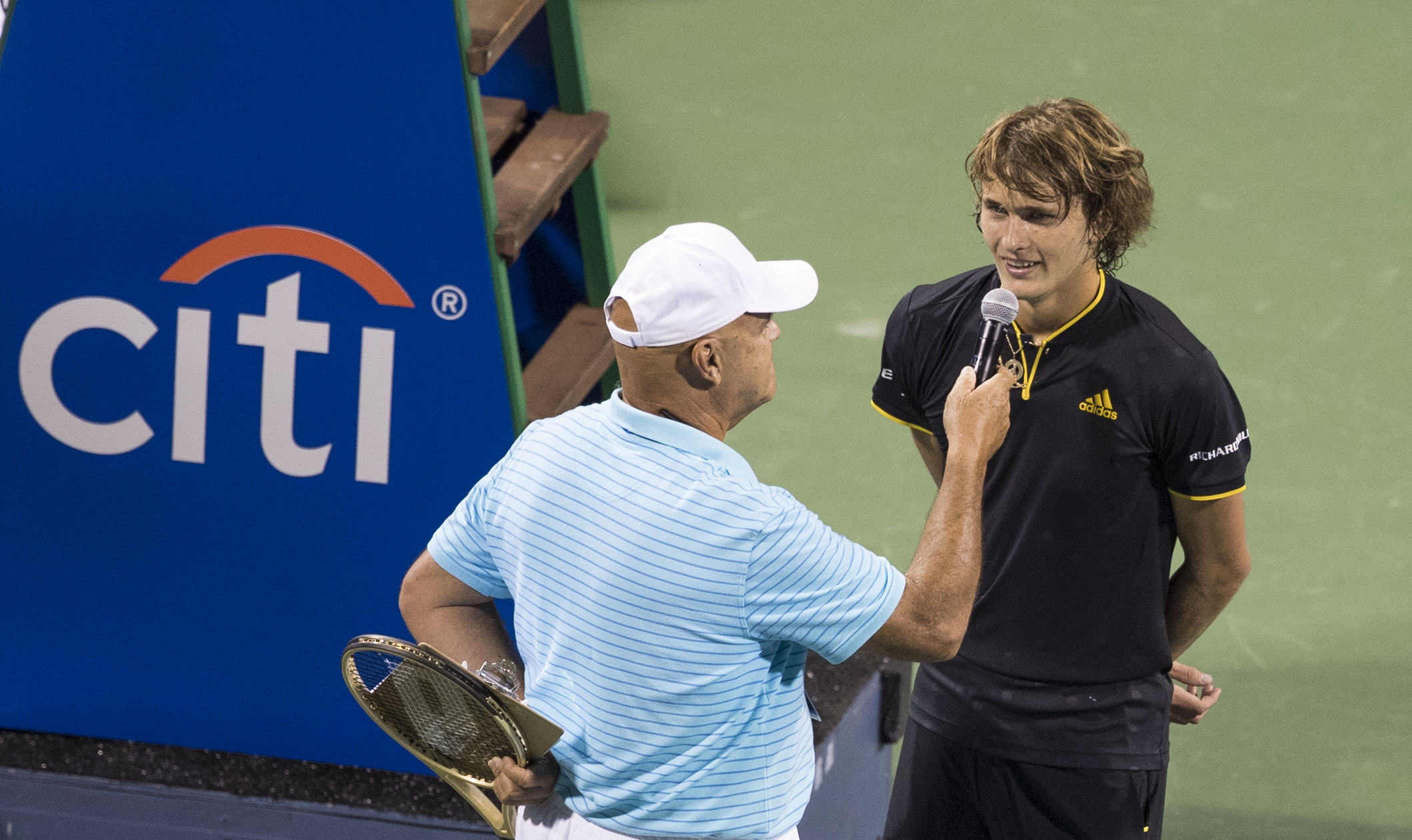 Alexander Zverev in campo al Citi Open 2017