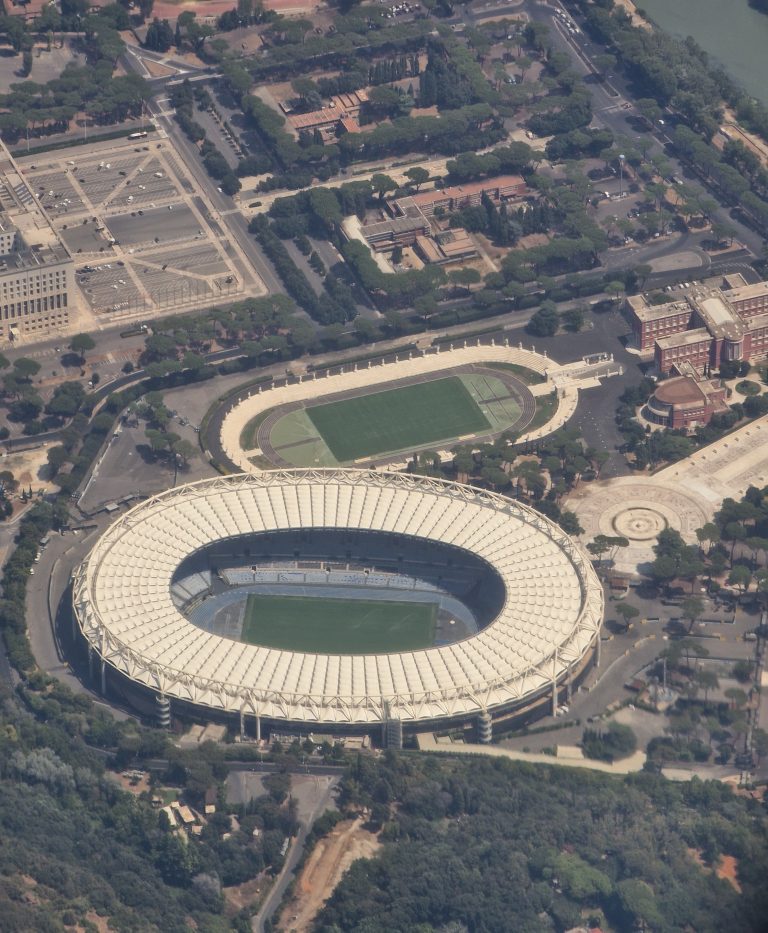 Vista aerea dello Stadio Olimpico di Roma, sede del Golden Gala Pietro Mennea 2026