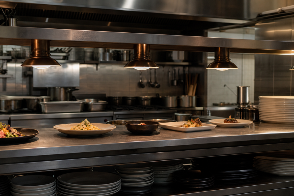 Cucina professionale ispirata a una serie ambientata in un ristorante