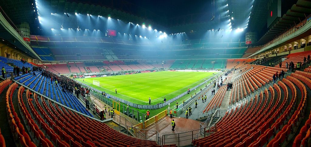 Stadio San Siro Giuseppe Meazza per i derby Milan-Inter