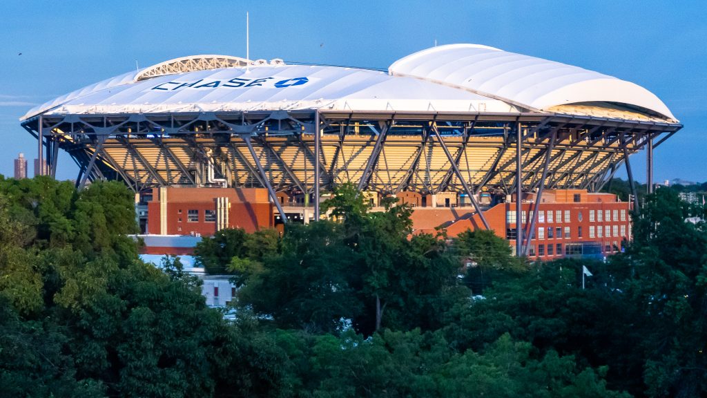 Arthur Ashe Stadium a Flushing Meadows durante lo US Open