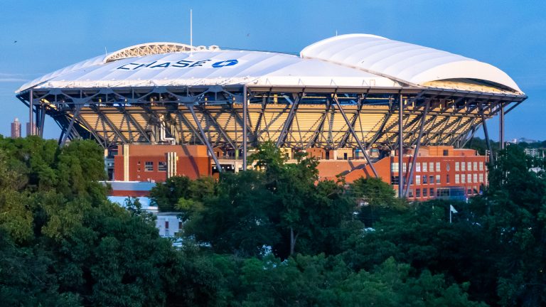 Arthur Ashe Stadium a Flushing Meadows durante lo US Open