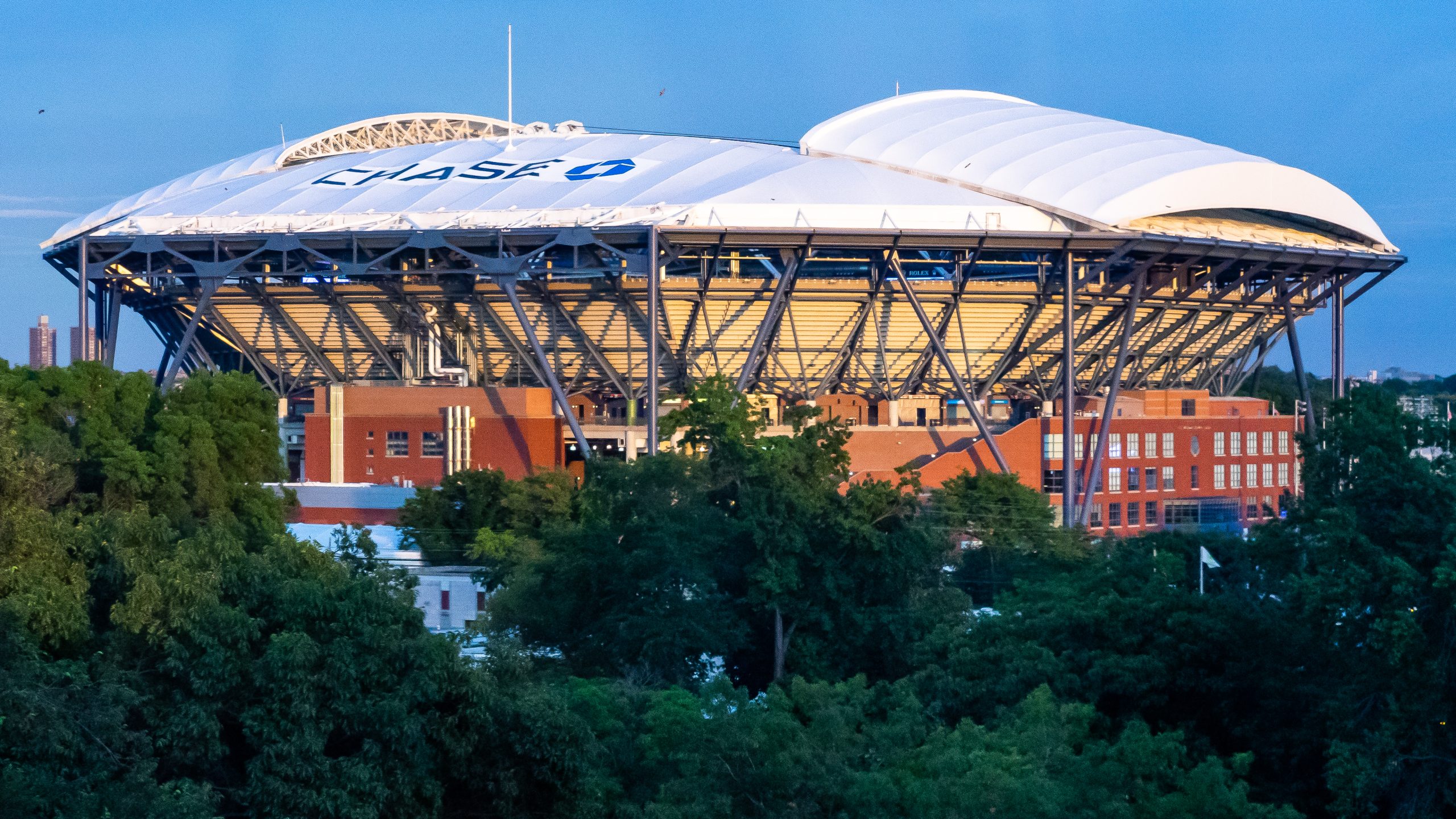 Arthur Ashe Stadium a Flushing Meadows durante lo US Open