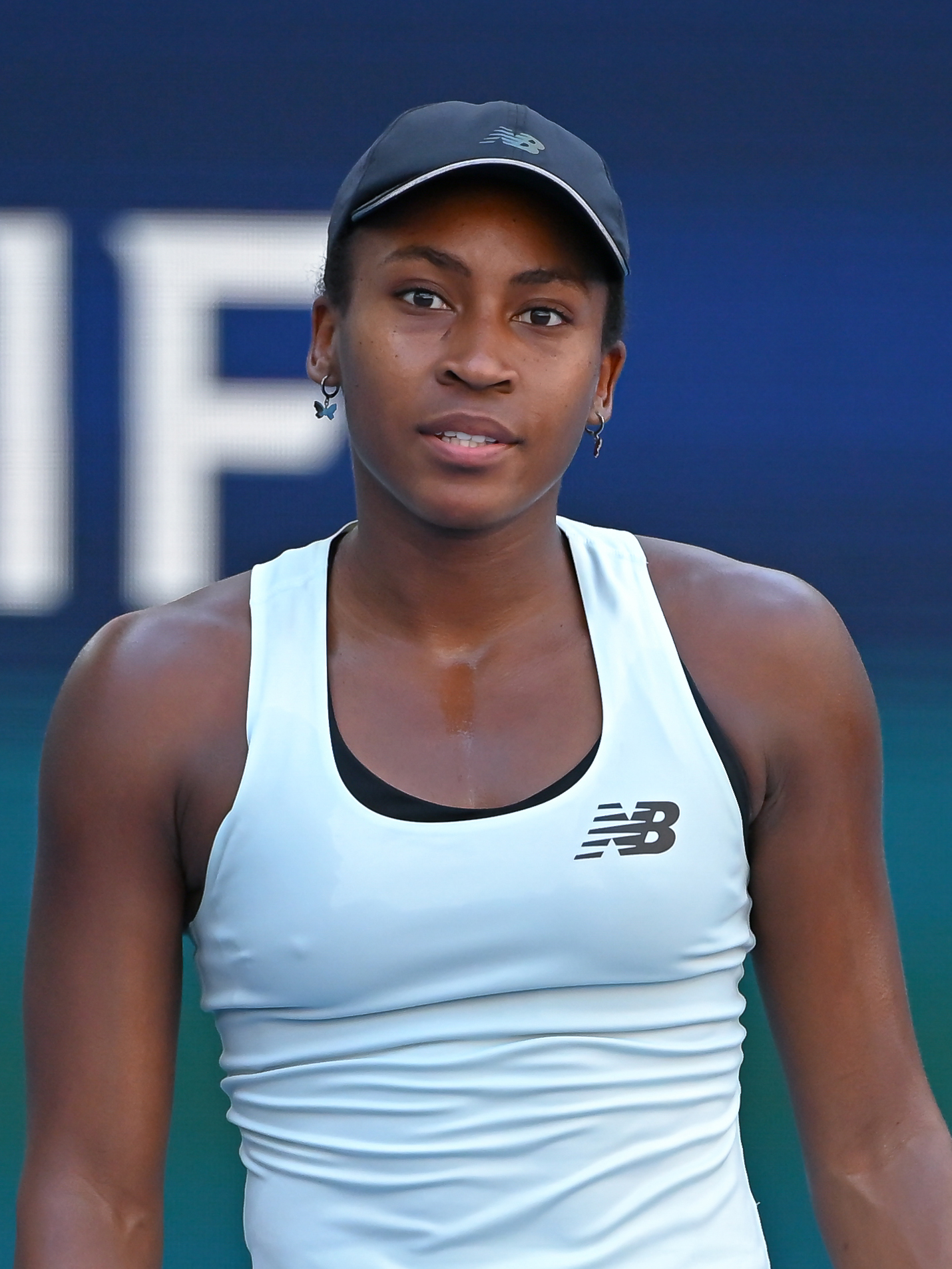 Coco Gauff in campo durante il Miami Open 2026