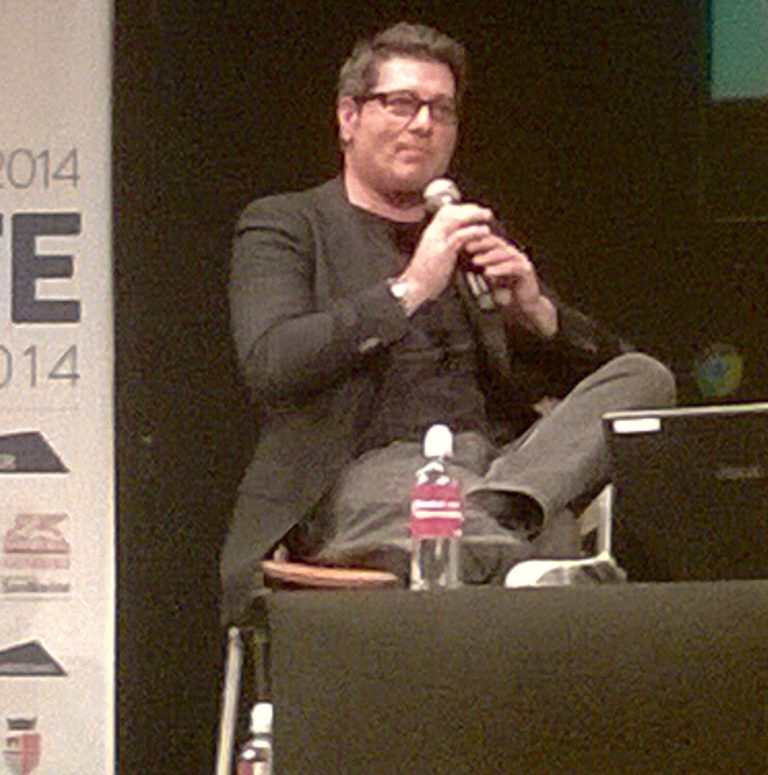 Enrico Papi a Rimini durante la Festa della Rete 2014