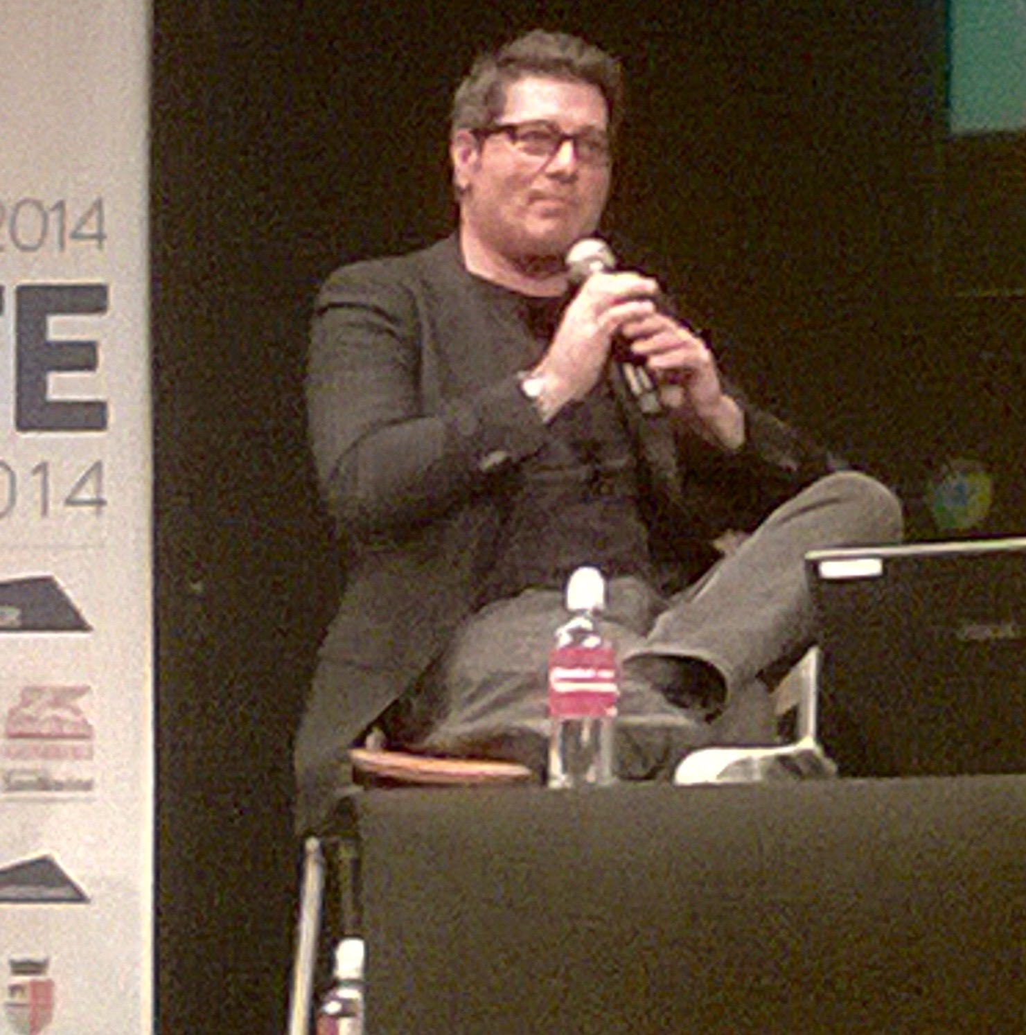 Enrico Papi a Rimini durante la Festa della Rete 2014