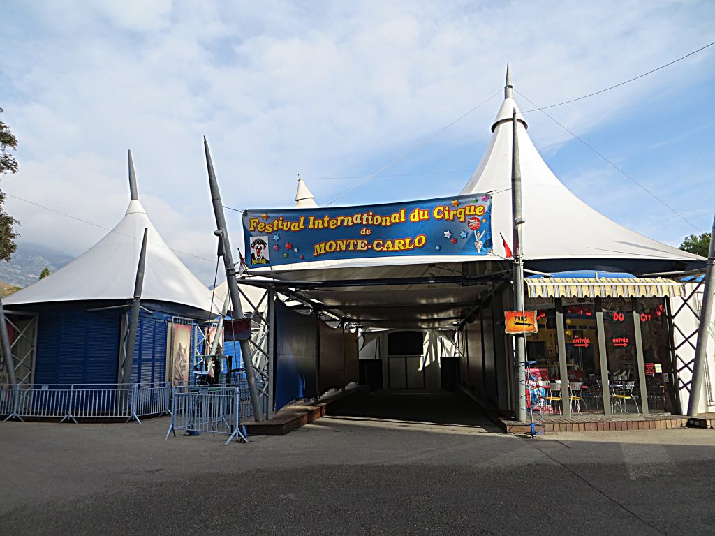 Tendone del Festival del Circo di Montecarlo