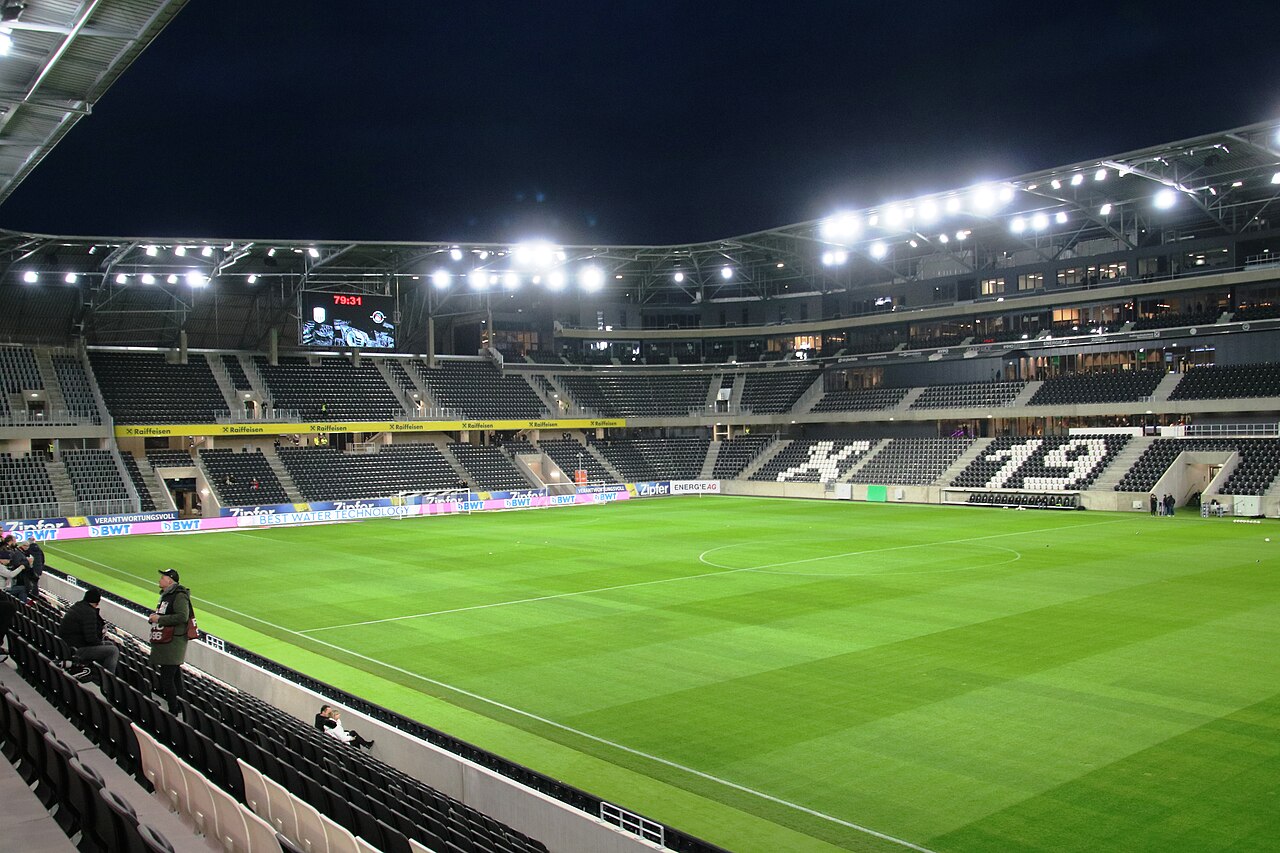 Raiffeisen Arena di Linz, sede di Galatasaray-Monza