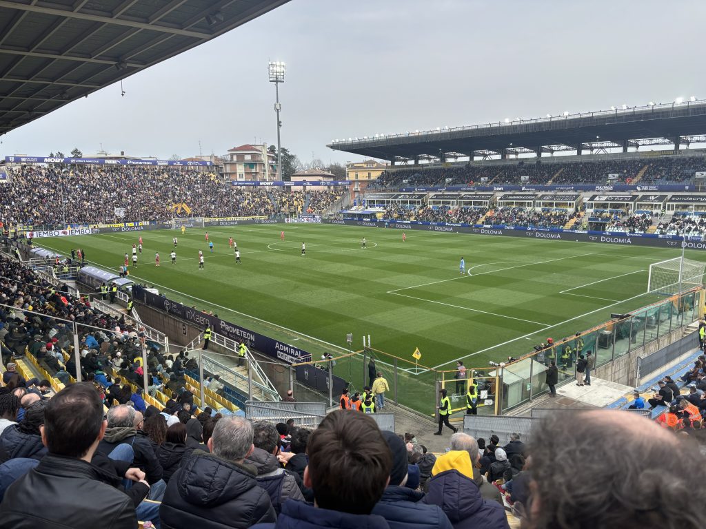 Stadio Ennio Tardini di Parma per Parma-Catania di Coppa Italia