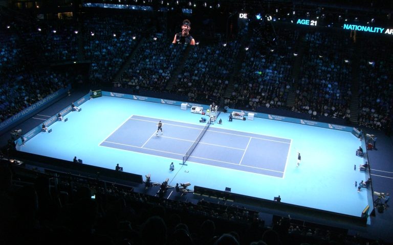 Campo da tennis alla O2 Arena di Londra