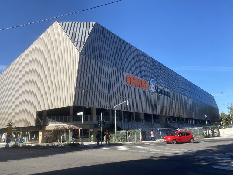 Esterno dello Stadio di Bergamo per l Atalanta in Conference League