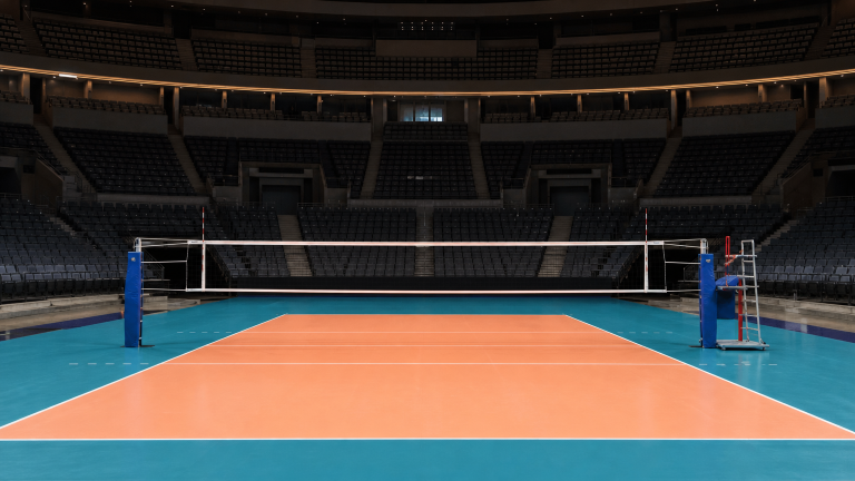 Campo indoor di pallavolo per la finale VNL femminile