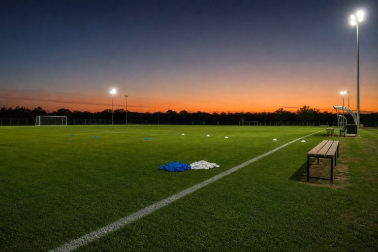 Campo di allenamento di calcio per la guida Lazio-Lazio Primavera