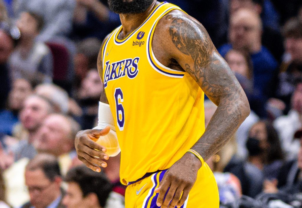 LeBron James in campo NBA