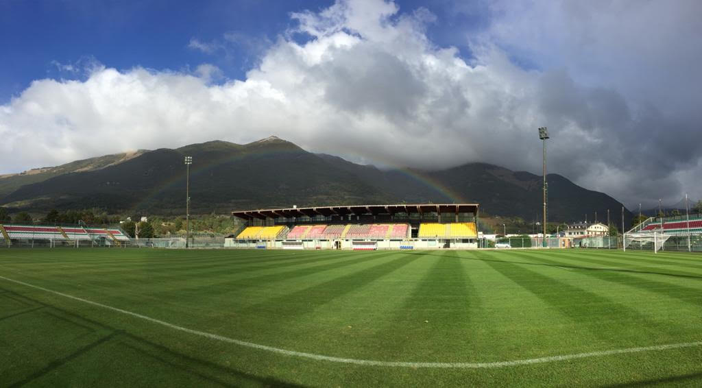 Stadio Teofilo Patini di Castel di Sangro per Napoli-Osasuna