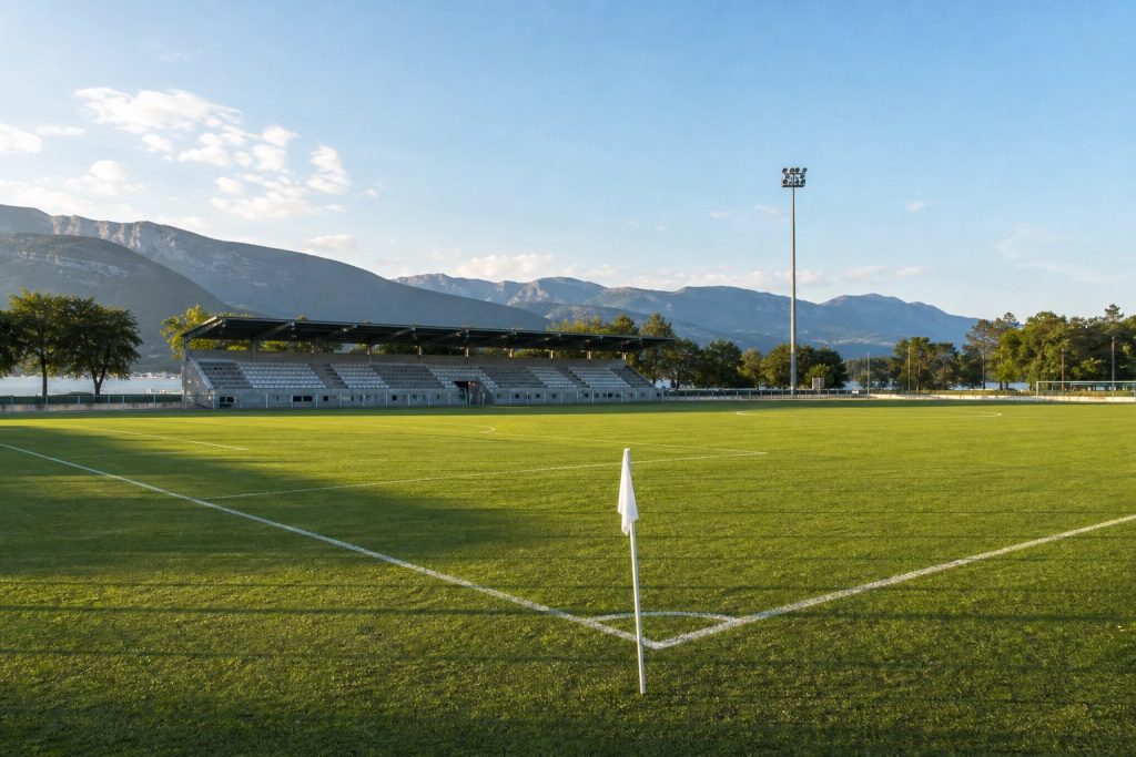 Campo da calcio per Saint-Etienne-Venezia su DAZN