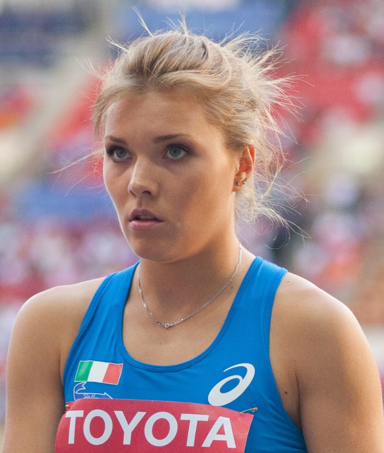 Dariya Derkach in gara ai Mondiali di atletica 2013