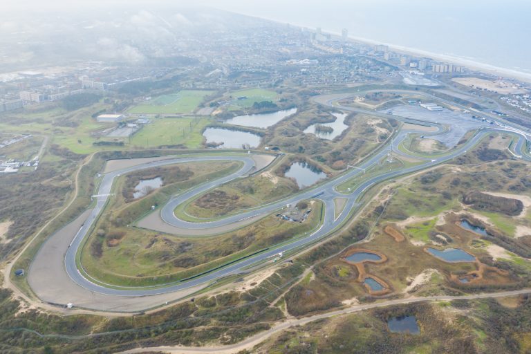 Circuit Park Zandvoort visto dall alto tra le dune