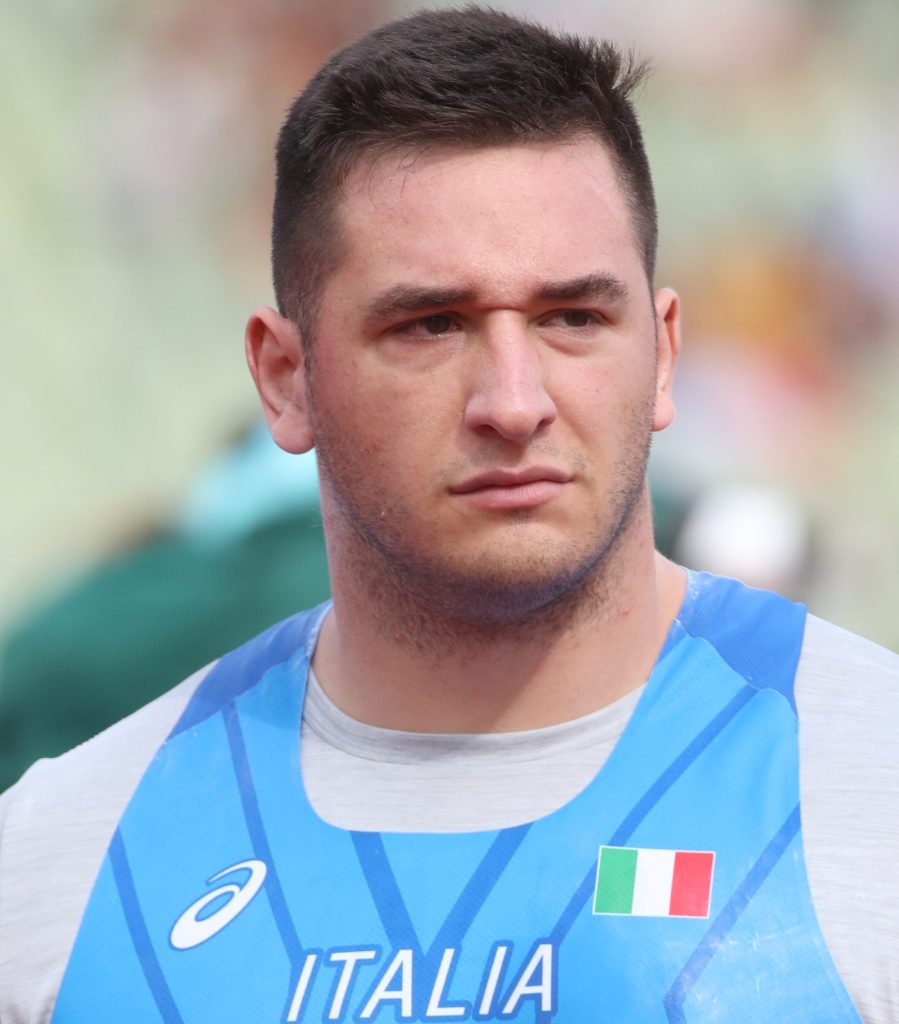 Leonardo Fabbri nel getto del peso