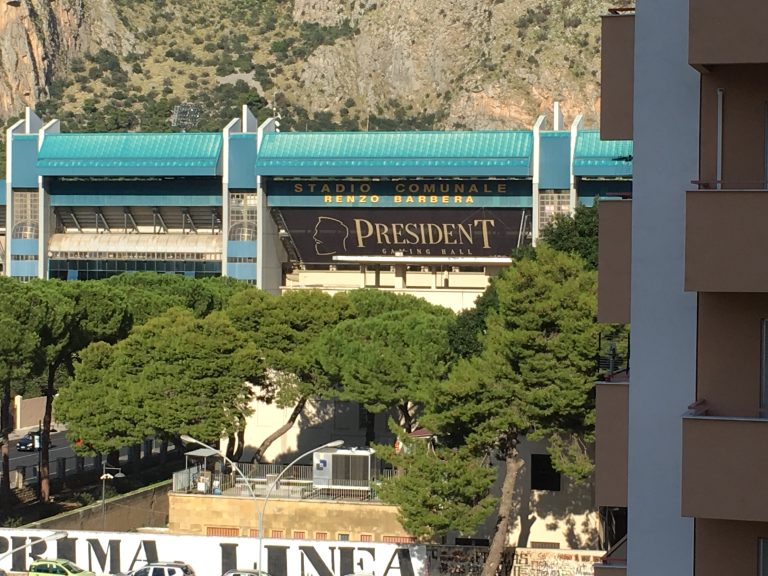 Stadio Renzo Barbera di Palermo per Palermo-Lecce di Coppa Italia