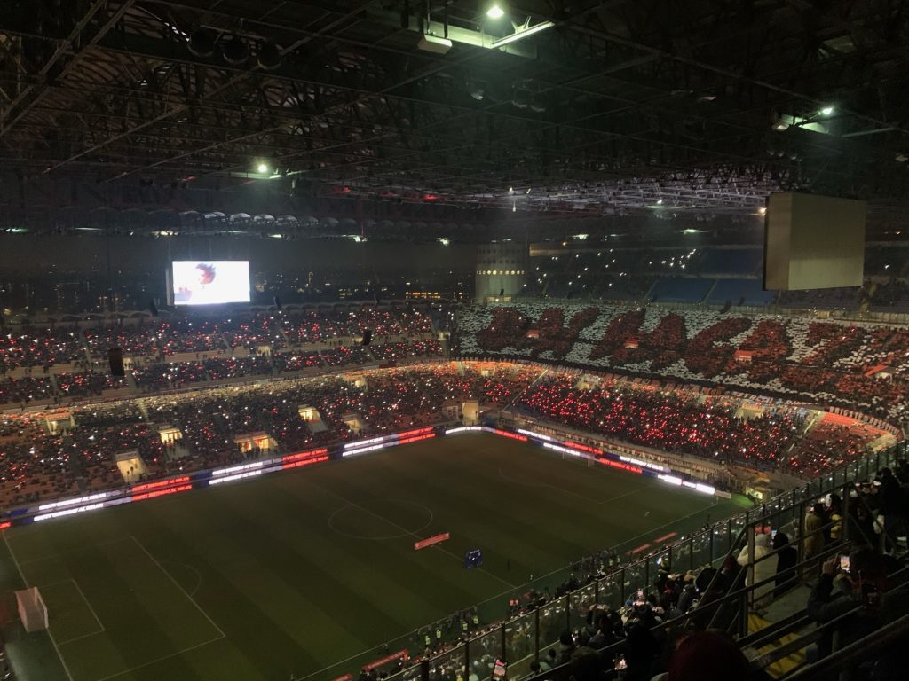 San Siro prima di una partita di Serie A
