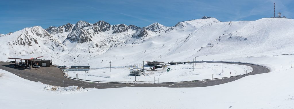 Vista dal Port d'Envalira in Andorra per la tappa 4 della Vuelta 2026