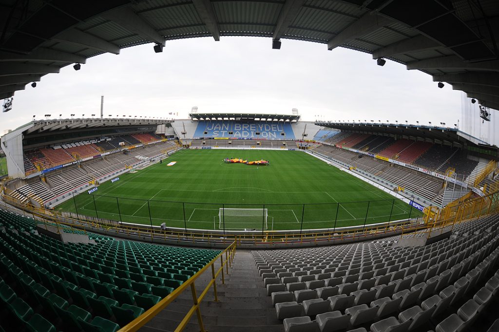 Jan Breydel Stadium di Bruges per Club Brugge-Kortrijk