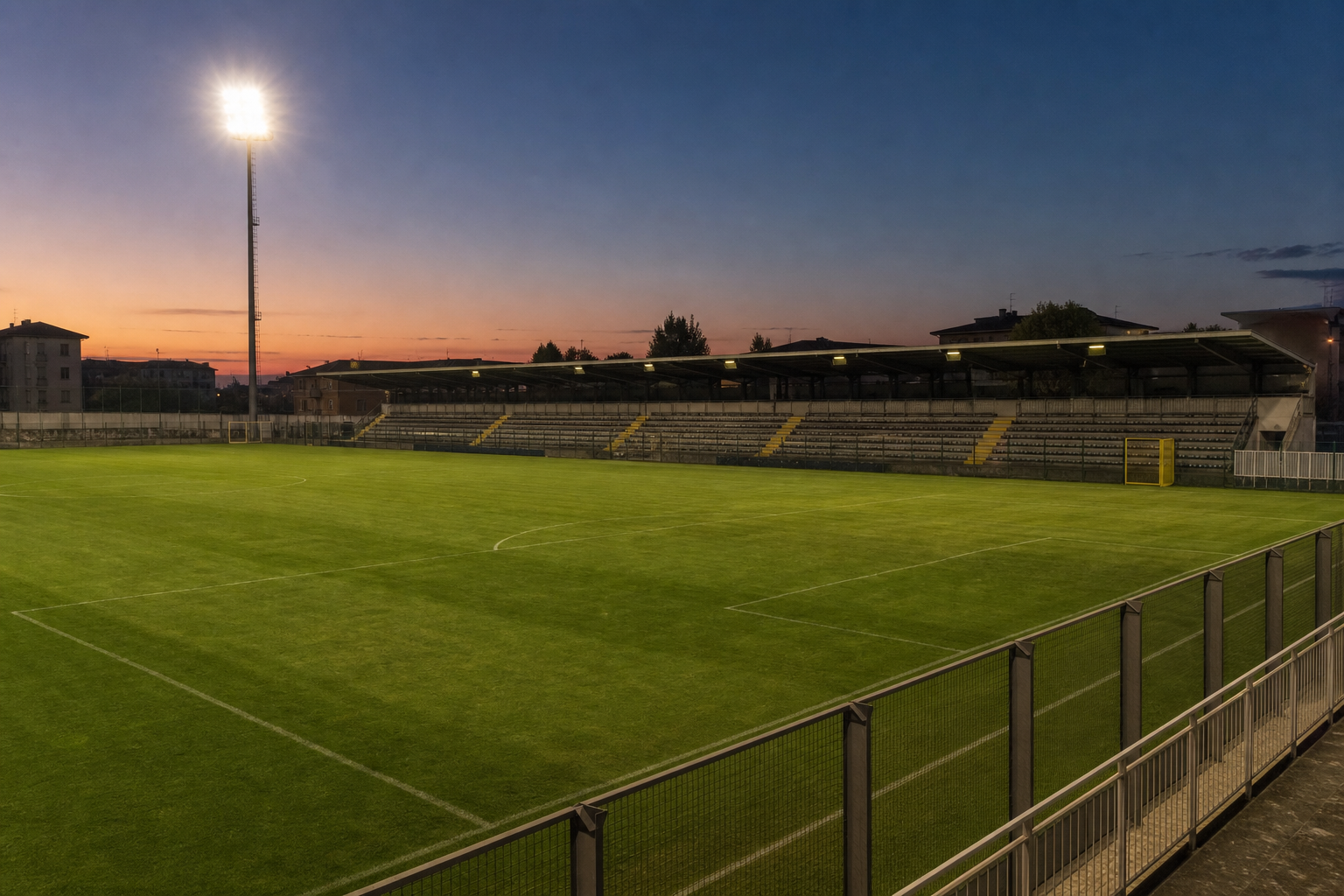 Campo di calcio per Pergolettese-Union Brescia in Serie C