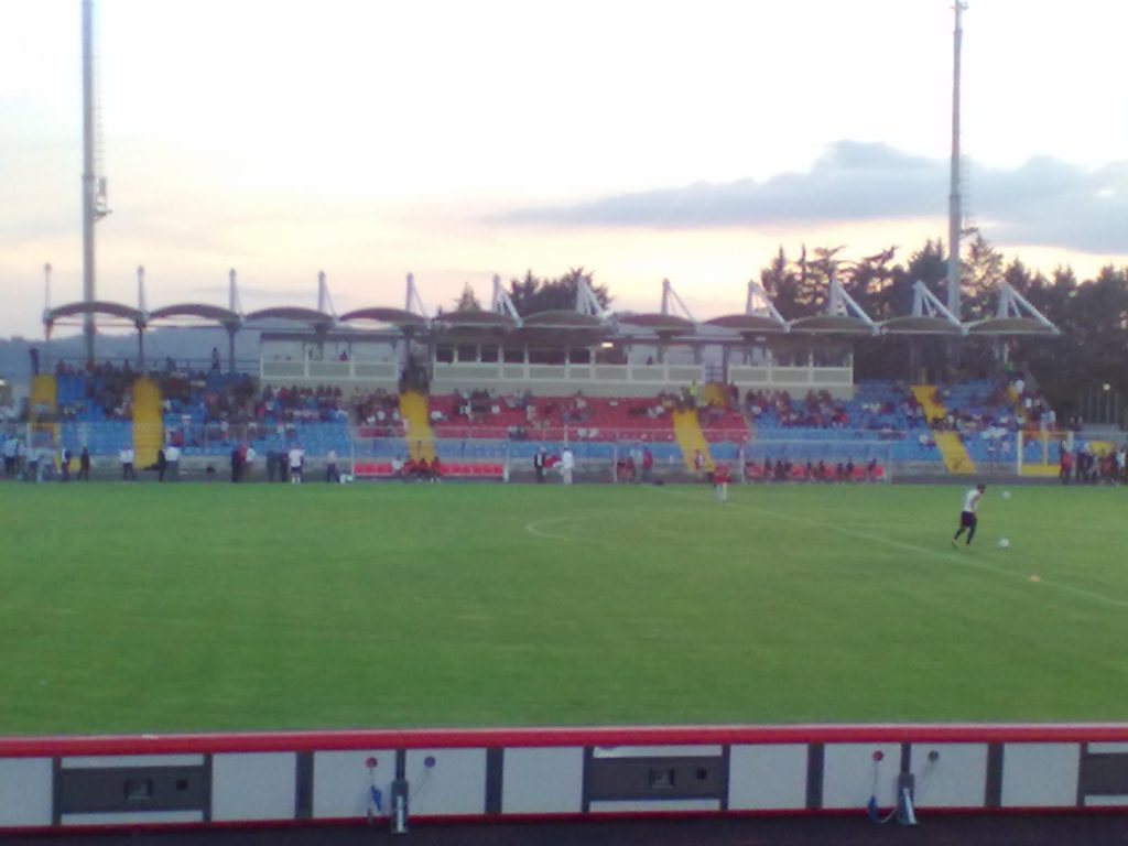 Stadio Pietro Barbetti a Gubbio per Gubbio-Reggiana