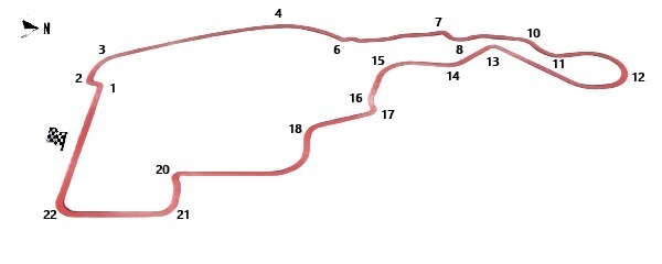 Tracciato del circuito Madring per il GP di Spagna F1 2026