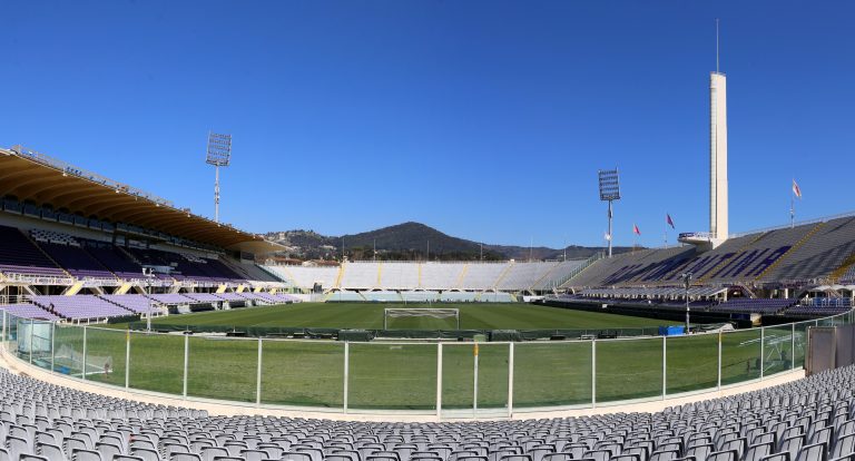 Stadio Artemio Franchi di Firenze per Fiorentina-Pisa di Coppa Italia