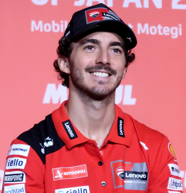 Francesco Pecco Bagnaia nel paddock del Gran Premio del Giappone 2023