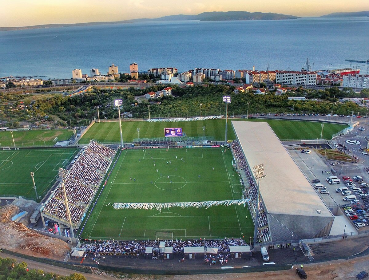Stadion Rujevica di Rijeka per Croazia-Inghilterra