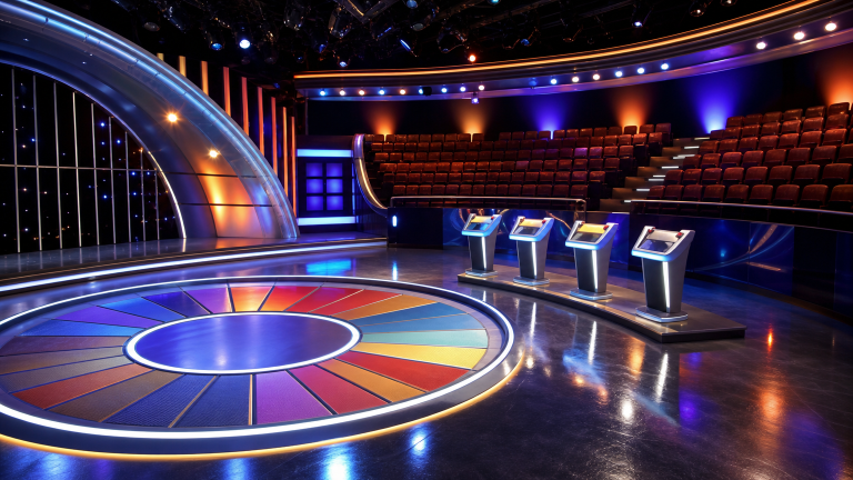 Studio televisivo generico per un quiz di prima serata