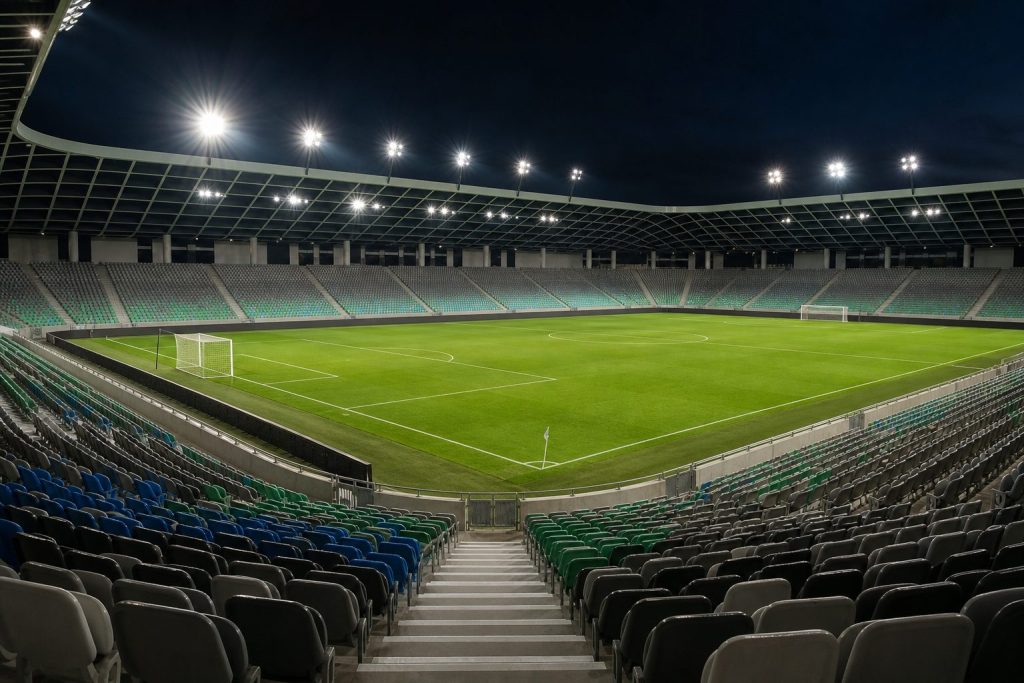 Stadio di calcio generico per Slovenia-Scozia di Nations League